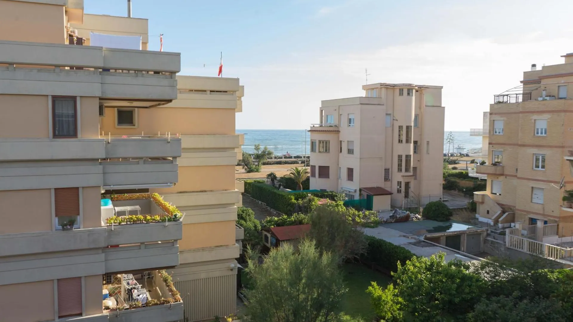 Апартаменты Ostia Fronte Mare - Bibbi'S Seaview Flat